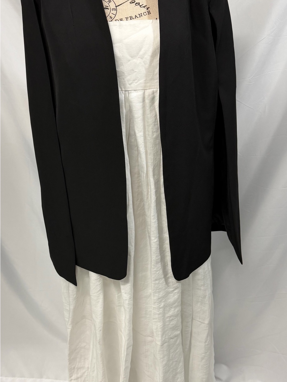 Zara White Bubble Hem Midi Dress Minimalist Coastal Size M NWT